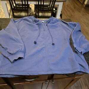 Blue Aerie Xl Peplum Top